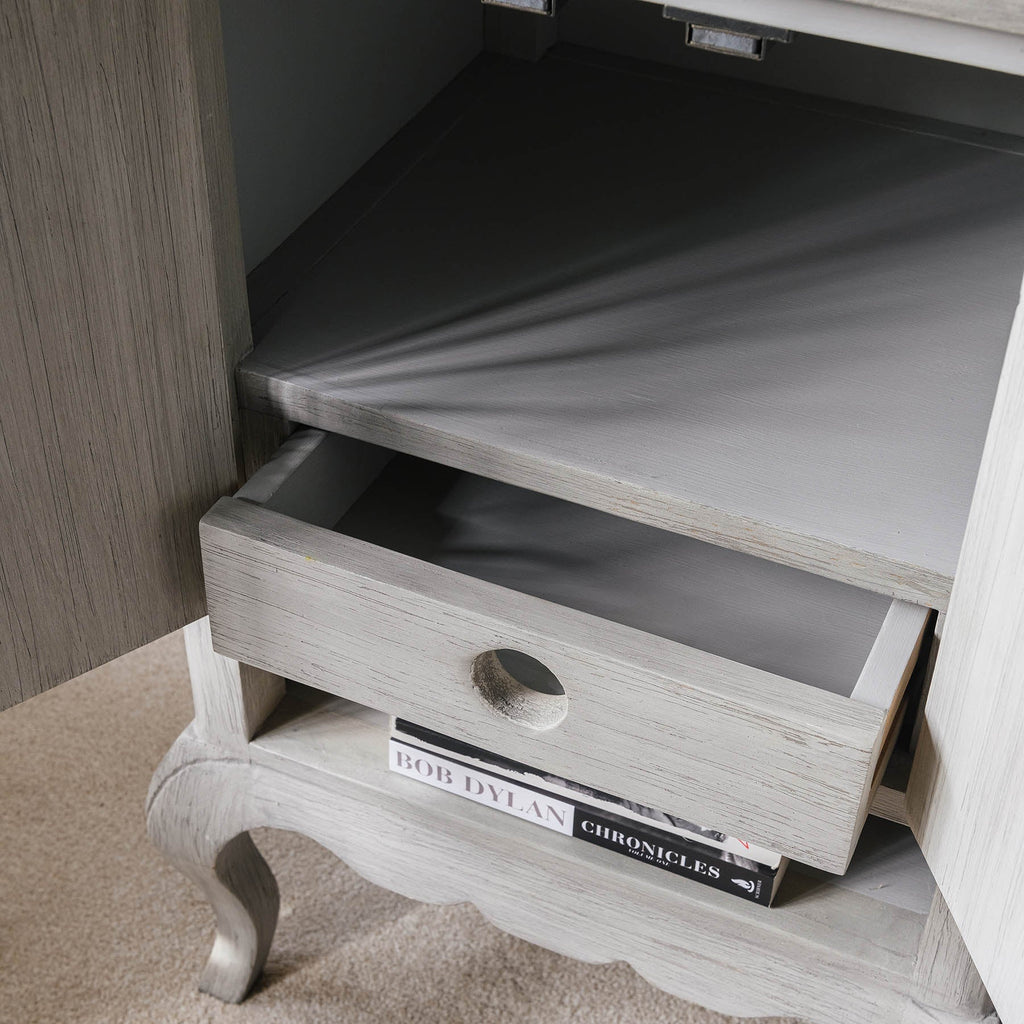 Hambledon Bedside Table with Two Drawers 46cm Wide