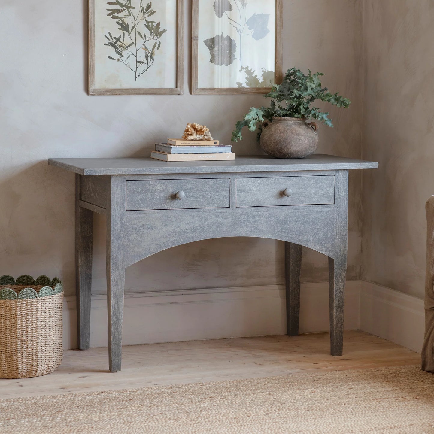 Loumarin Two Drawer Console Table 125cm | Annie Mo's