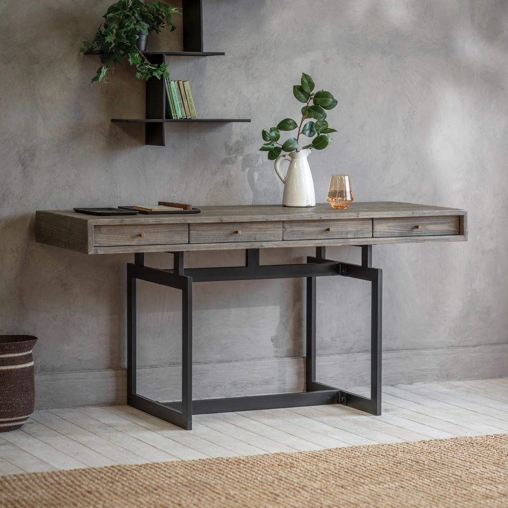 Randwick Recycled Pine and Steel Desk 150cm