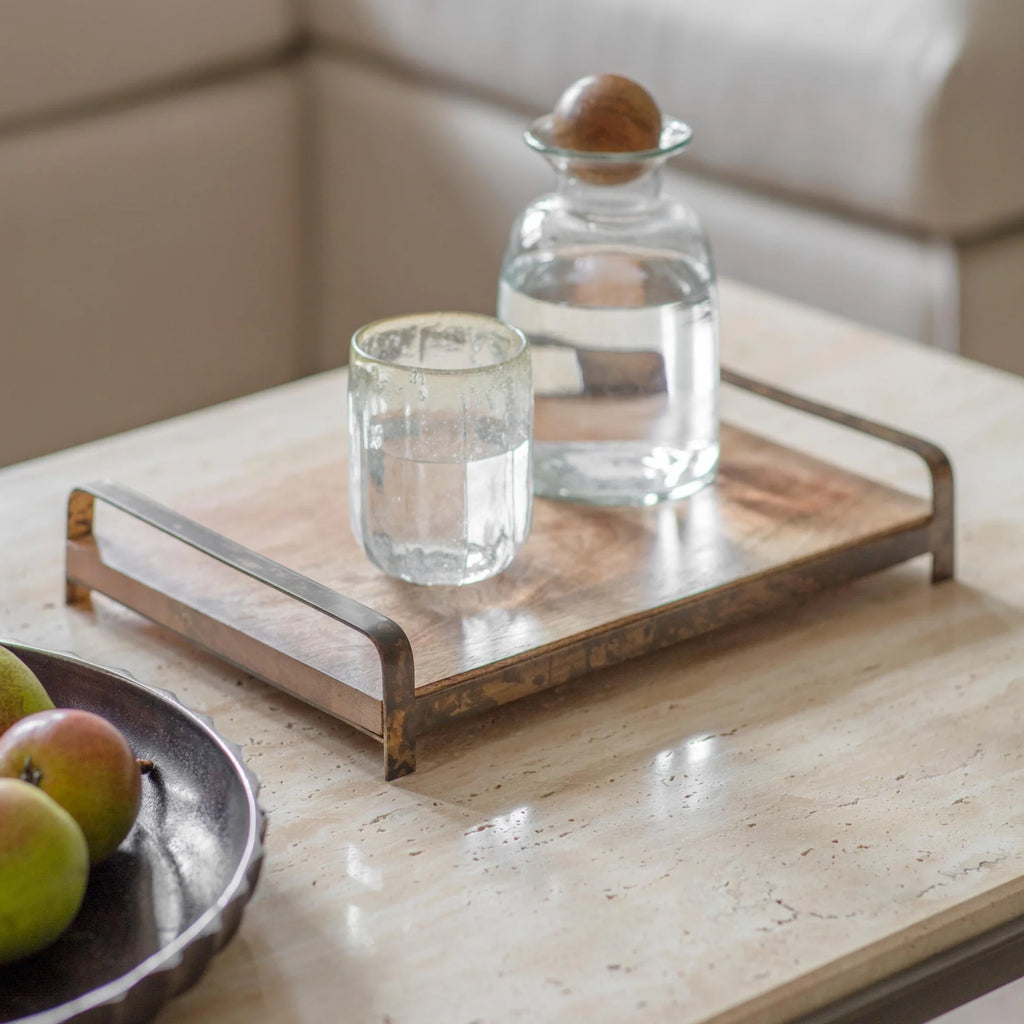 Abbott Wooden Tray with Handles 33cm | Annie Mo's