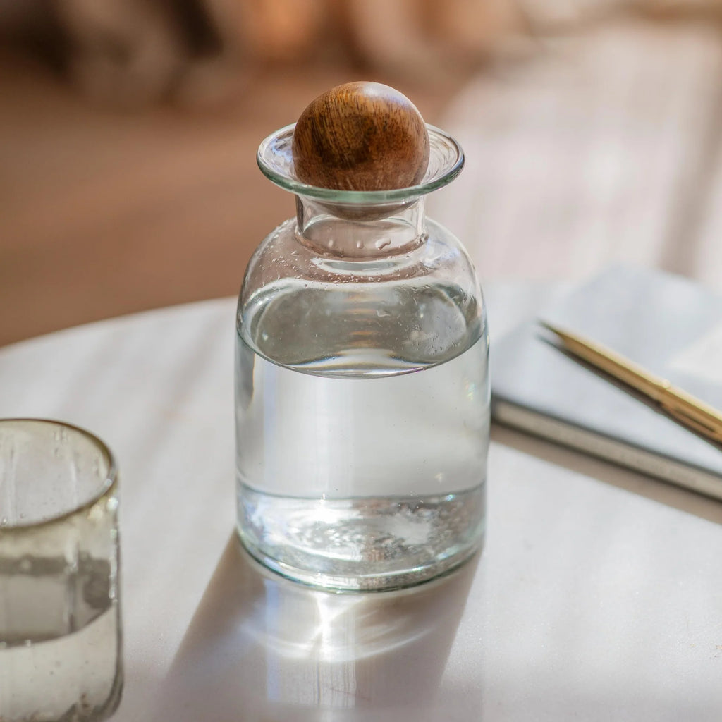 Winchcombe Stoppered Glass Bottle 17cm | Annie Mo's