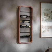 Culmer Six Bottle Curved Wall Wine Rack 35cm Wide | Annie Mo's
