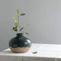 Blue / Green Dipped Bud Stem Vase 21cm