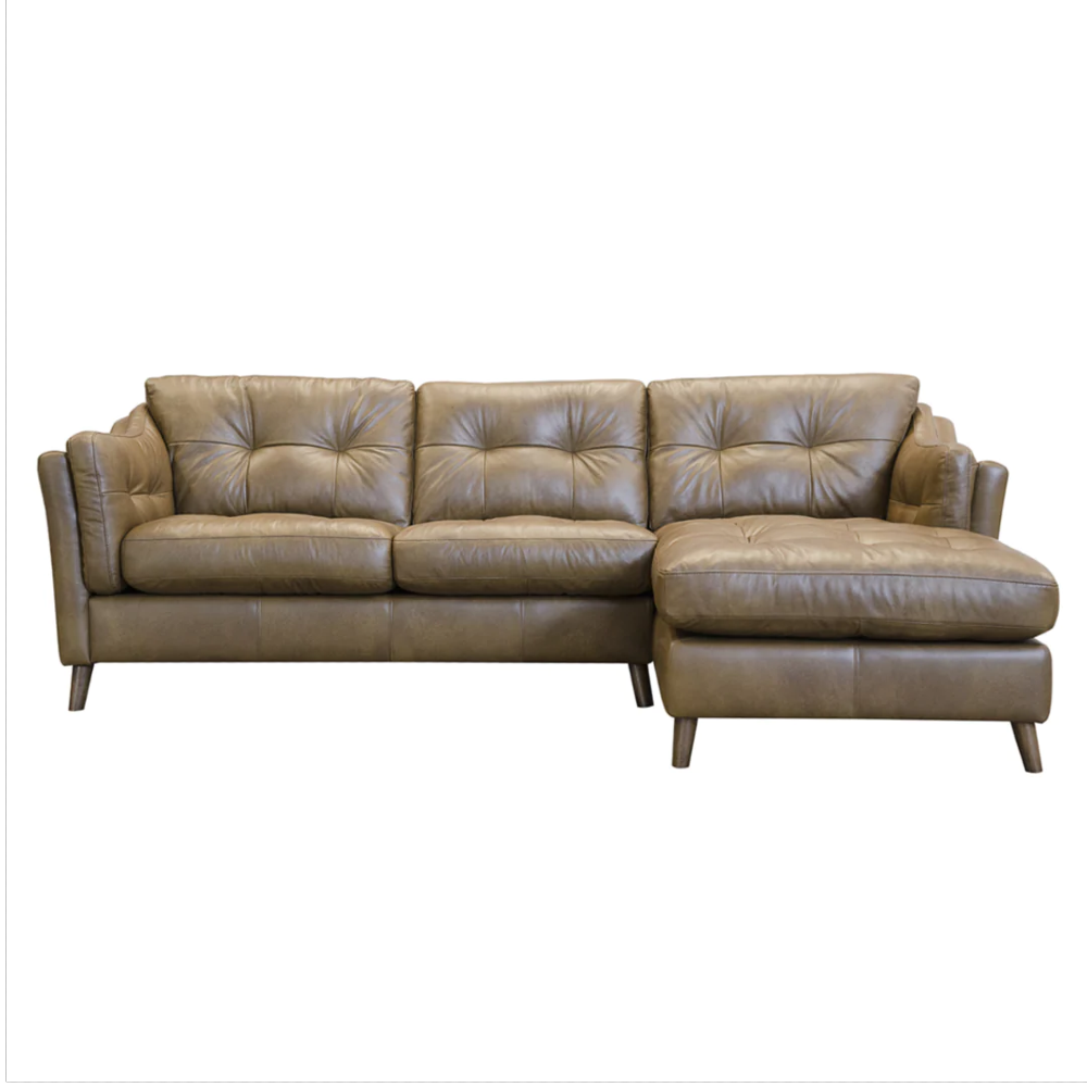 Saddler Chaise Sofa LHF | Leathers | Annie Mo's