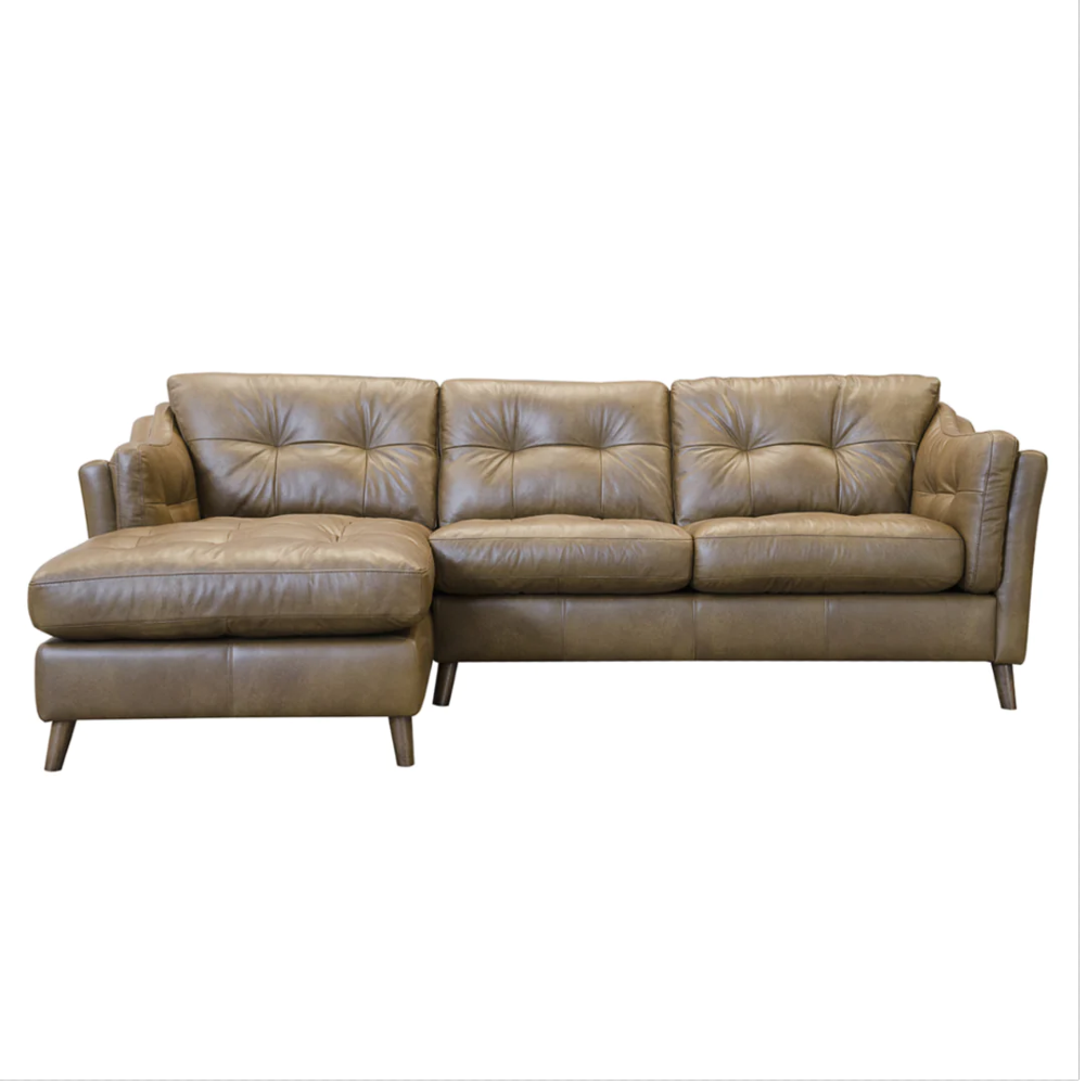 Saddler Chaise Sofa LHF | Leathers | Annie Mo's