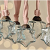 Sardi Star Baubles - Clear (Set of 12)