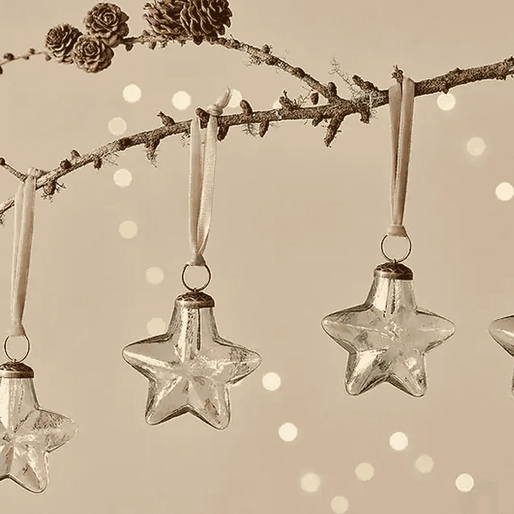Sardi Star Bauble - Clear-B