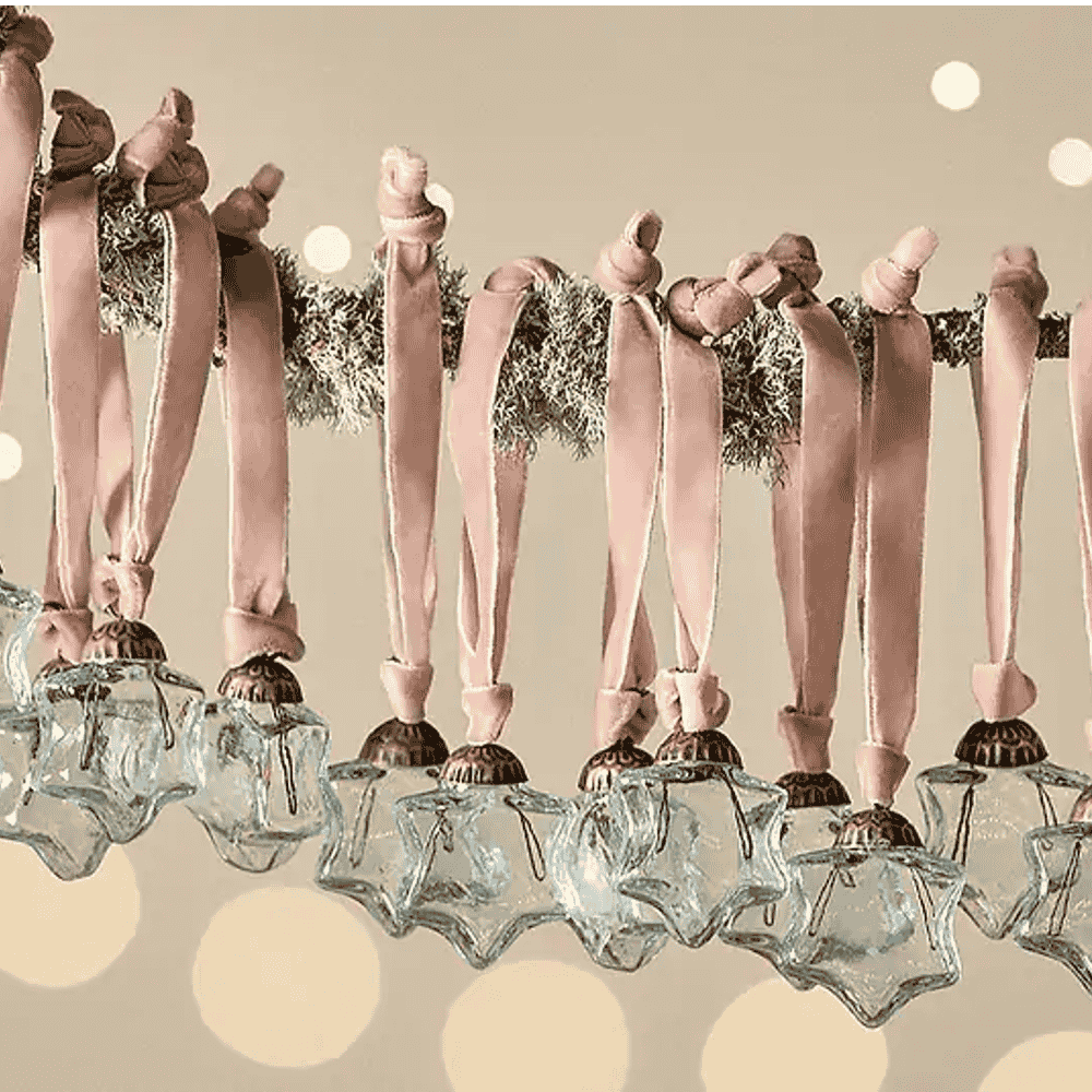 Sardi Star Baubles - Clear (Set of 12)-C
