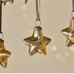 Sardi Star Baubles - Gold (Set of Four)