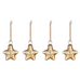 Sardi Star Baubles - Gold (Set of Four)