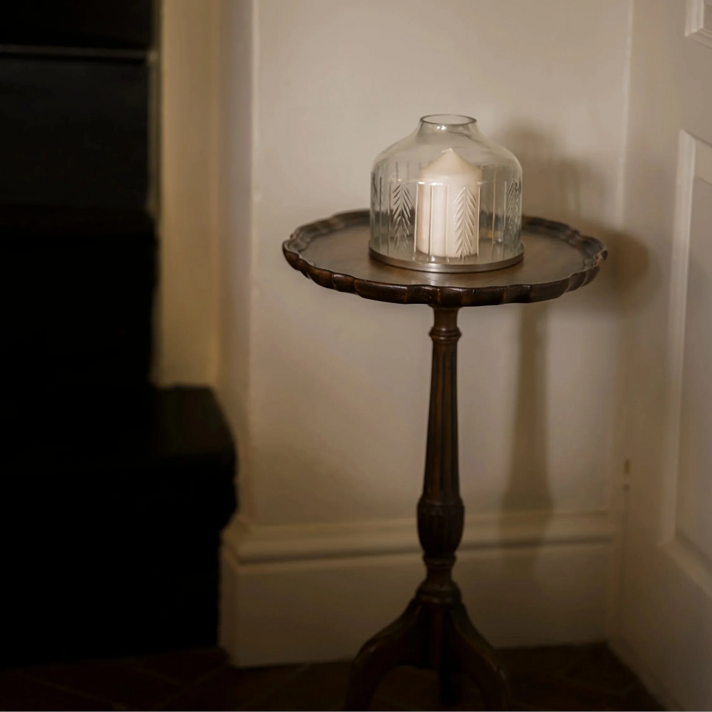 Scandi Stripe Handblown Candle Dome - Size Choice