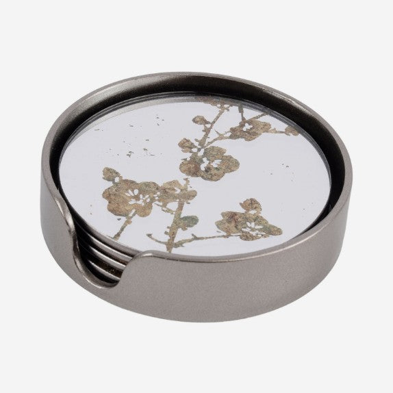 Set of Four Vienna Blossom Round Coasters