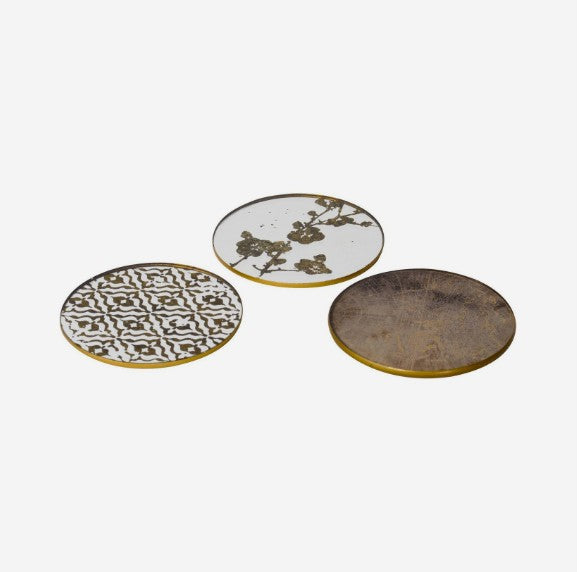 Set of Four Vienna Blossom Round Coasters