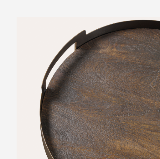 Shibui Mango Wood & Smoked Gold Trays - Set of Two | Annie Mo's d