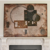 Kettlewell Rusted Iron Abstract Wall Art 95cm | Annie Mo's