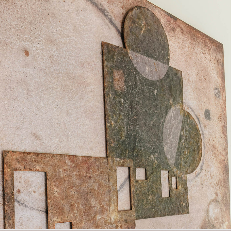 Kettlewell Rusted Iron Abstract Wall Art 95cm