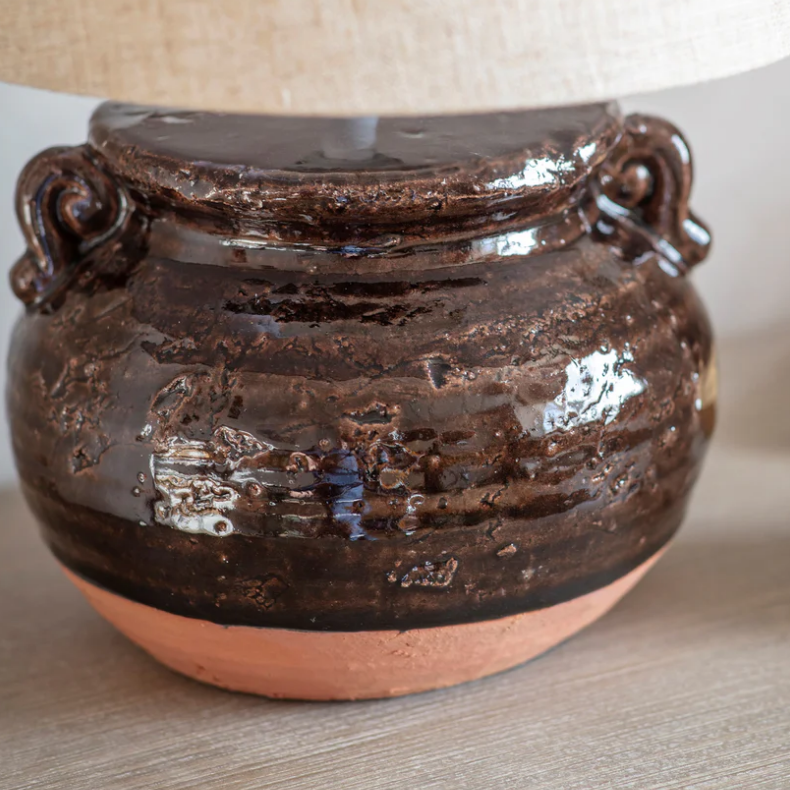 Highridge Squat Amphora Table Lamp 35cm