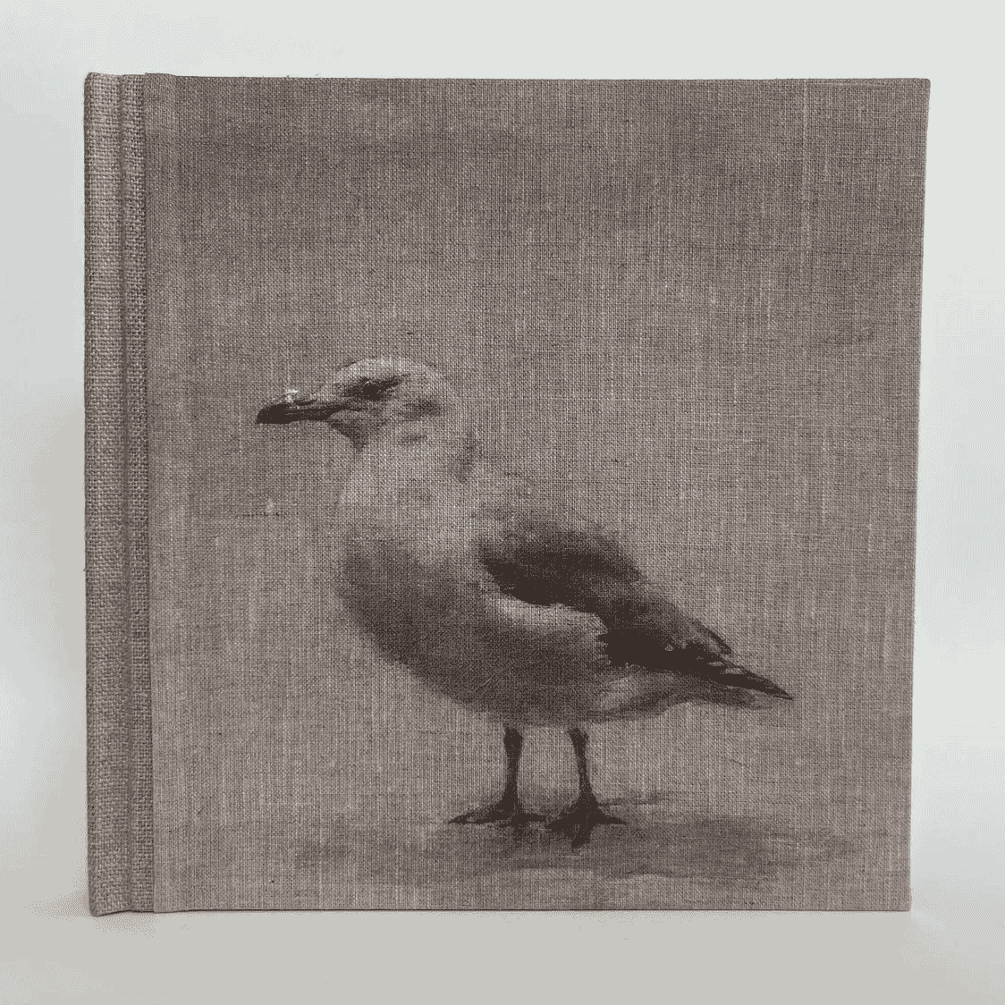 "Seagull" Handmade Linen Hardcover Notebook | Journal-B