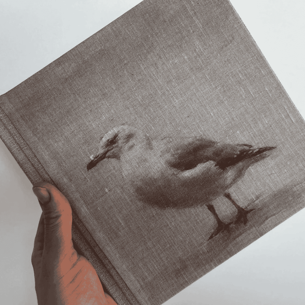 "Seagull" Handmade Linen Hardcover Notebook | Journal-C