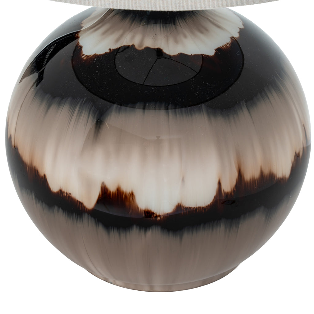 Sepia Shadows Table Lamp With Linen Shade 66cm