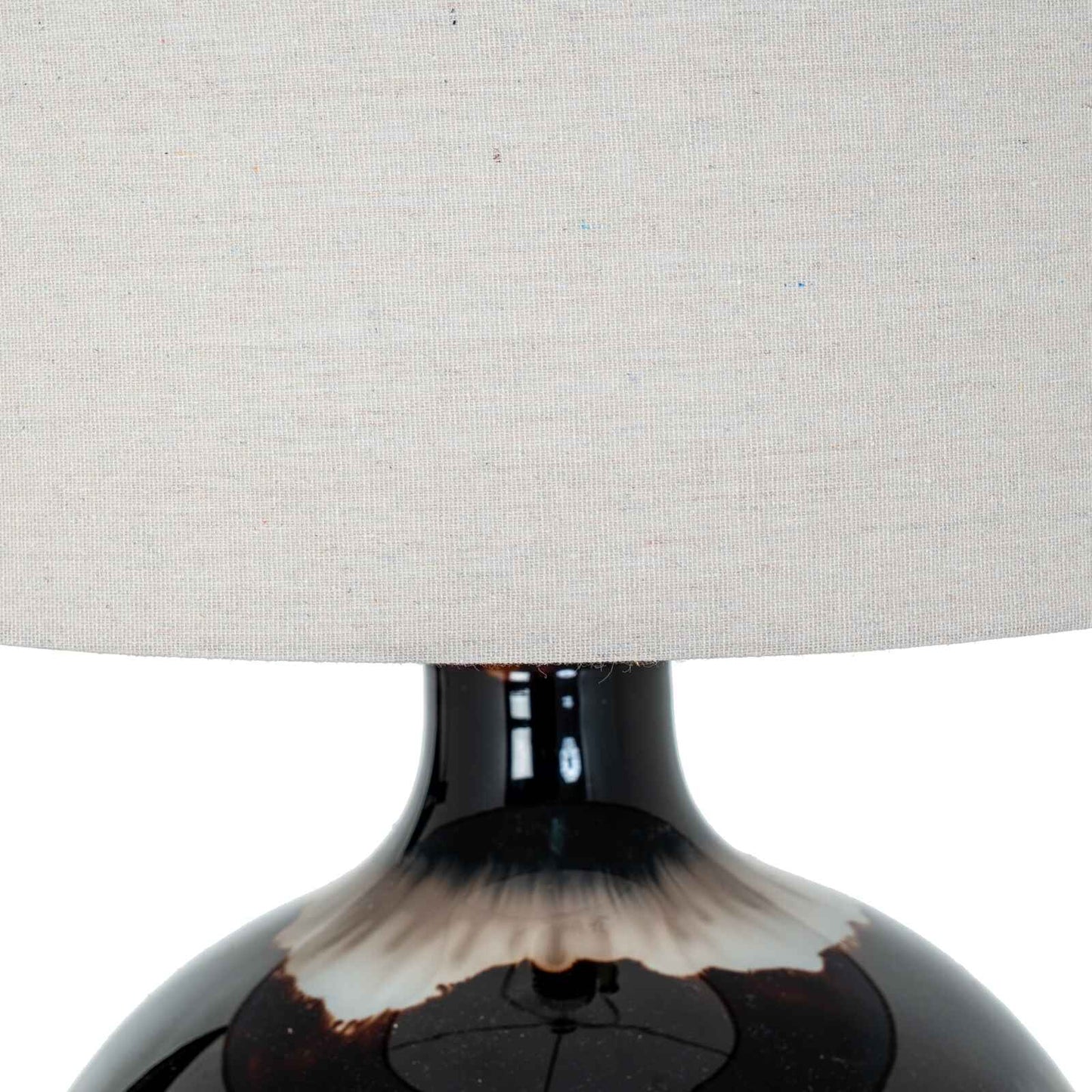 Sepia Shadows Table Lamp With Linen Shade 66cm-C