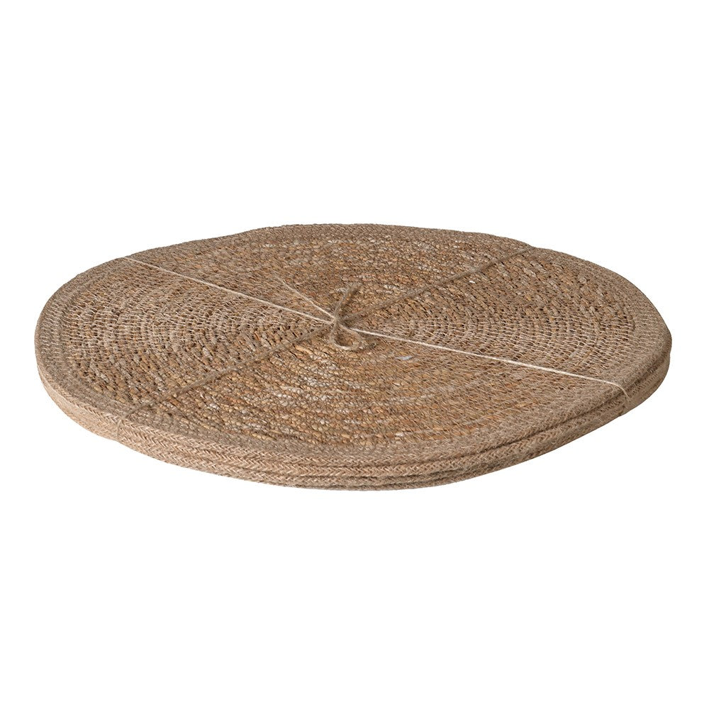 Set of Four Woven Seagrass Placemats 38cm B