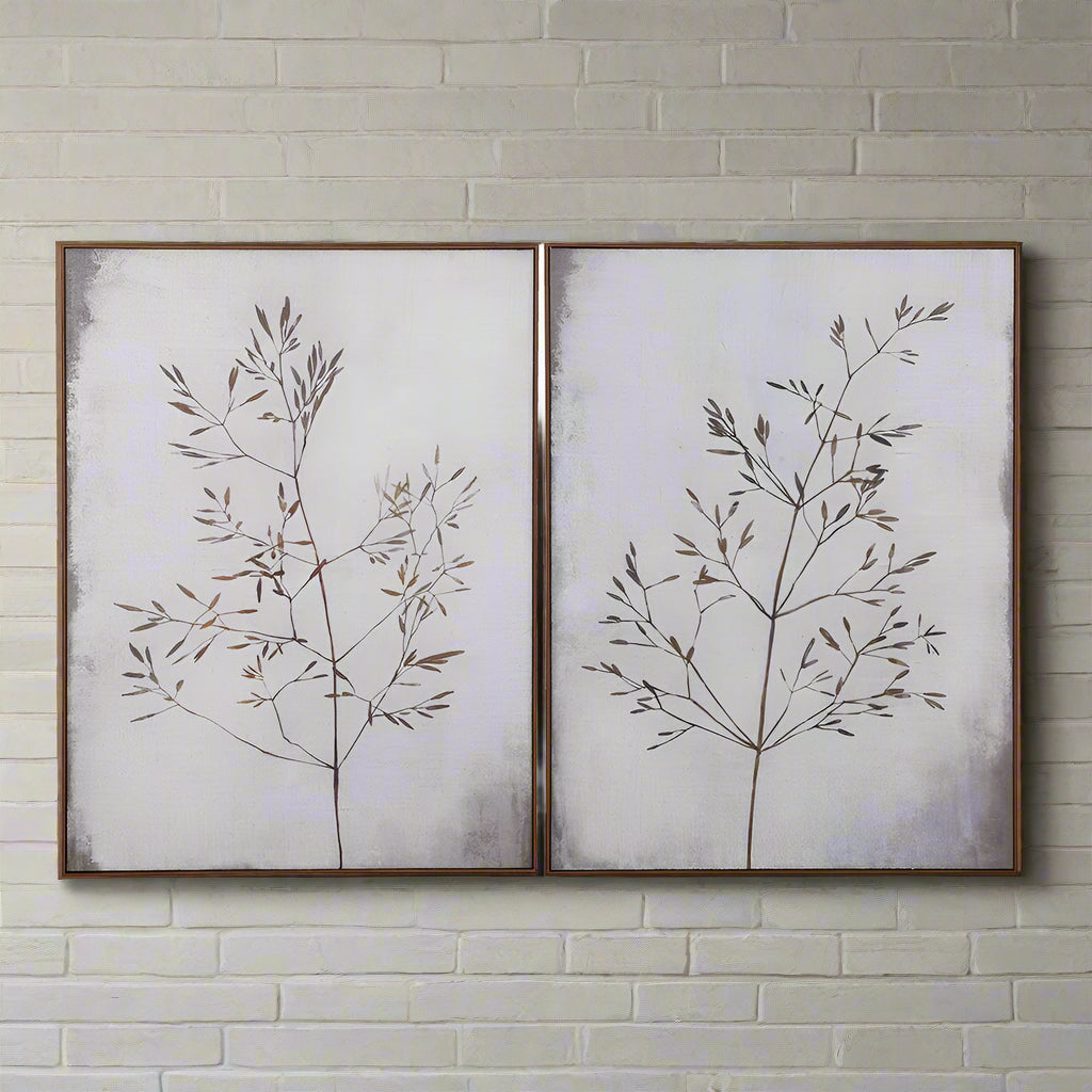 Set of Two Autumnal Trees on Canvas 120cm | Annie Mo's