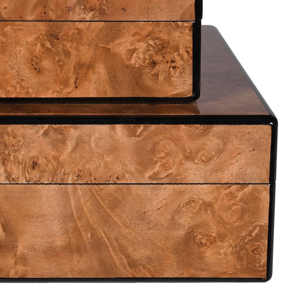 Set of Two Marble Effect Boxes B