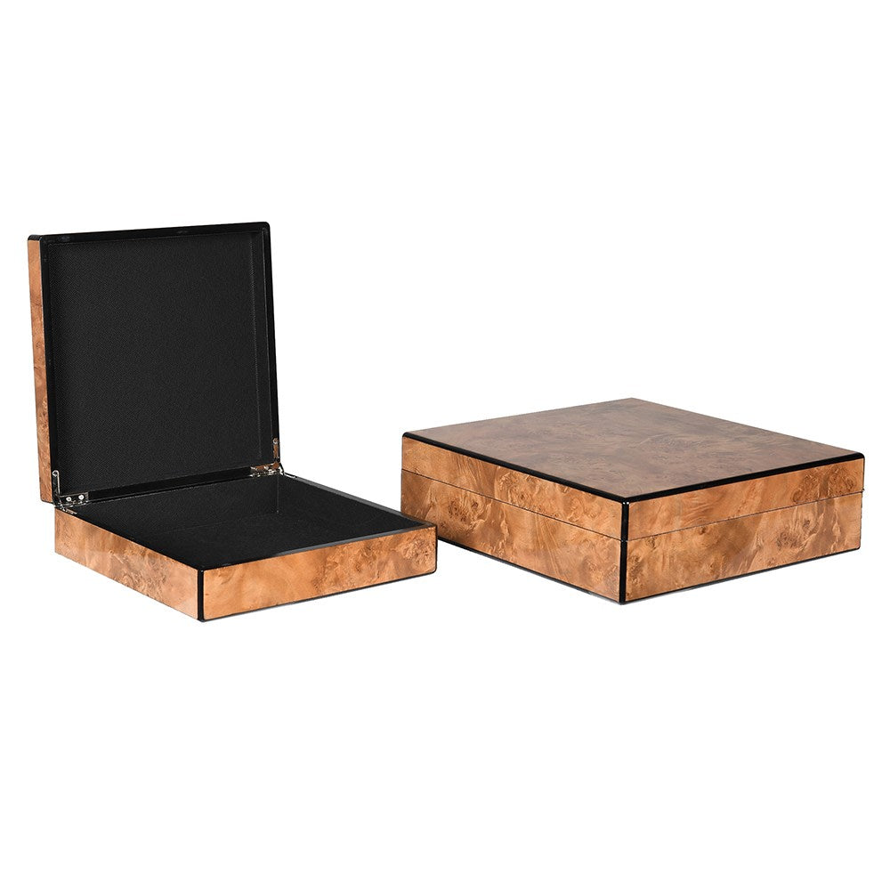 Set of Two Marble Effect Boxes D
