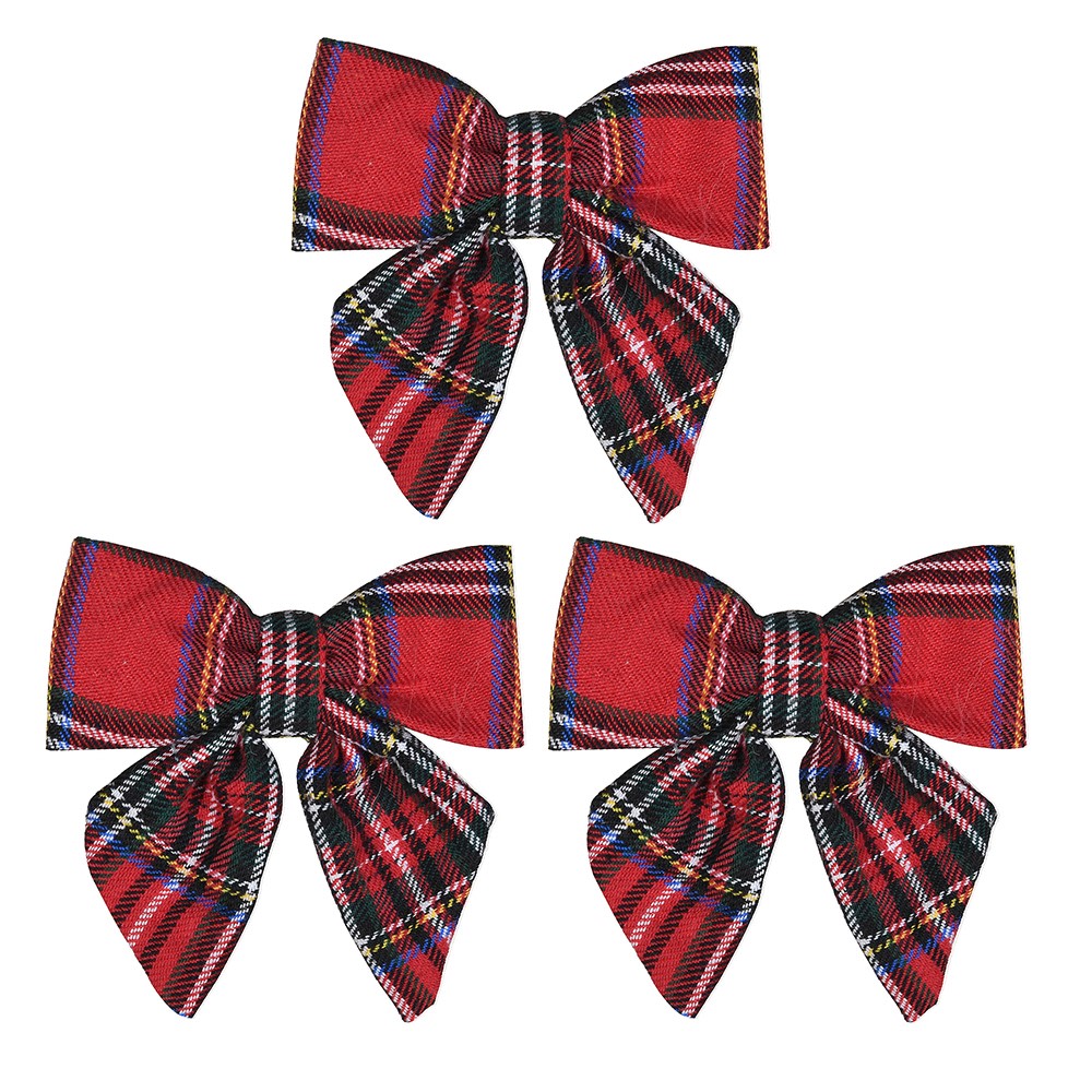 Set of Three Tartan Bows 11cm | Annie Mo's