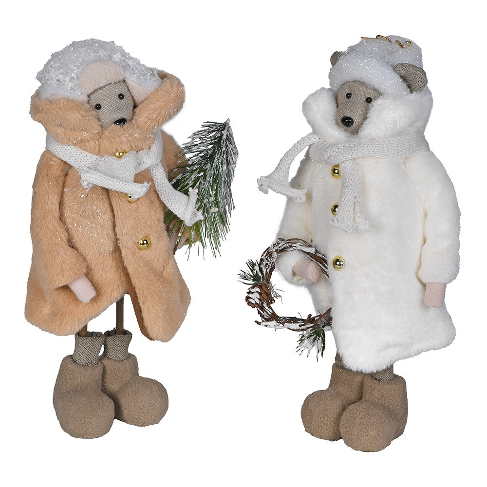 Set of Two Christmas Bears 35cm | Annie Mo's