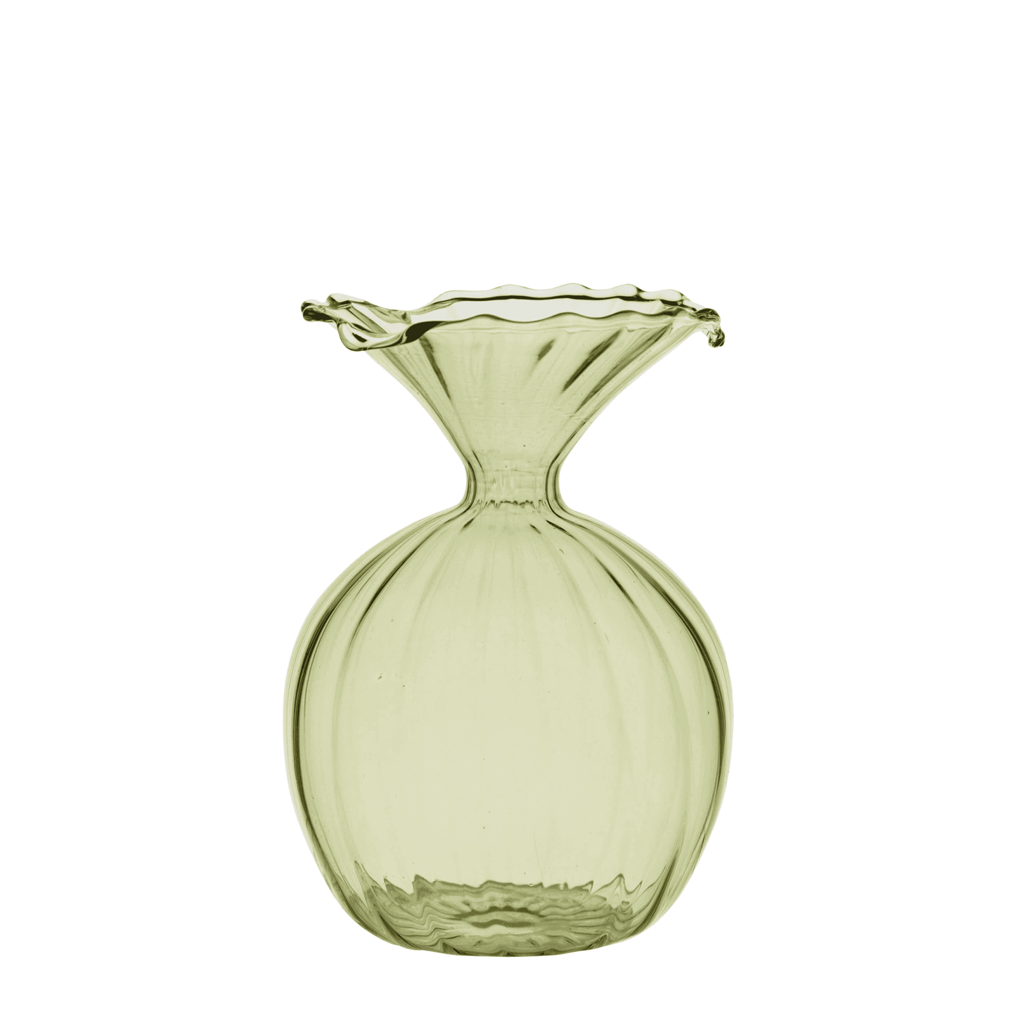 Mini Green Glass Vases - Size Choice-C