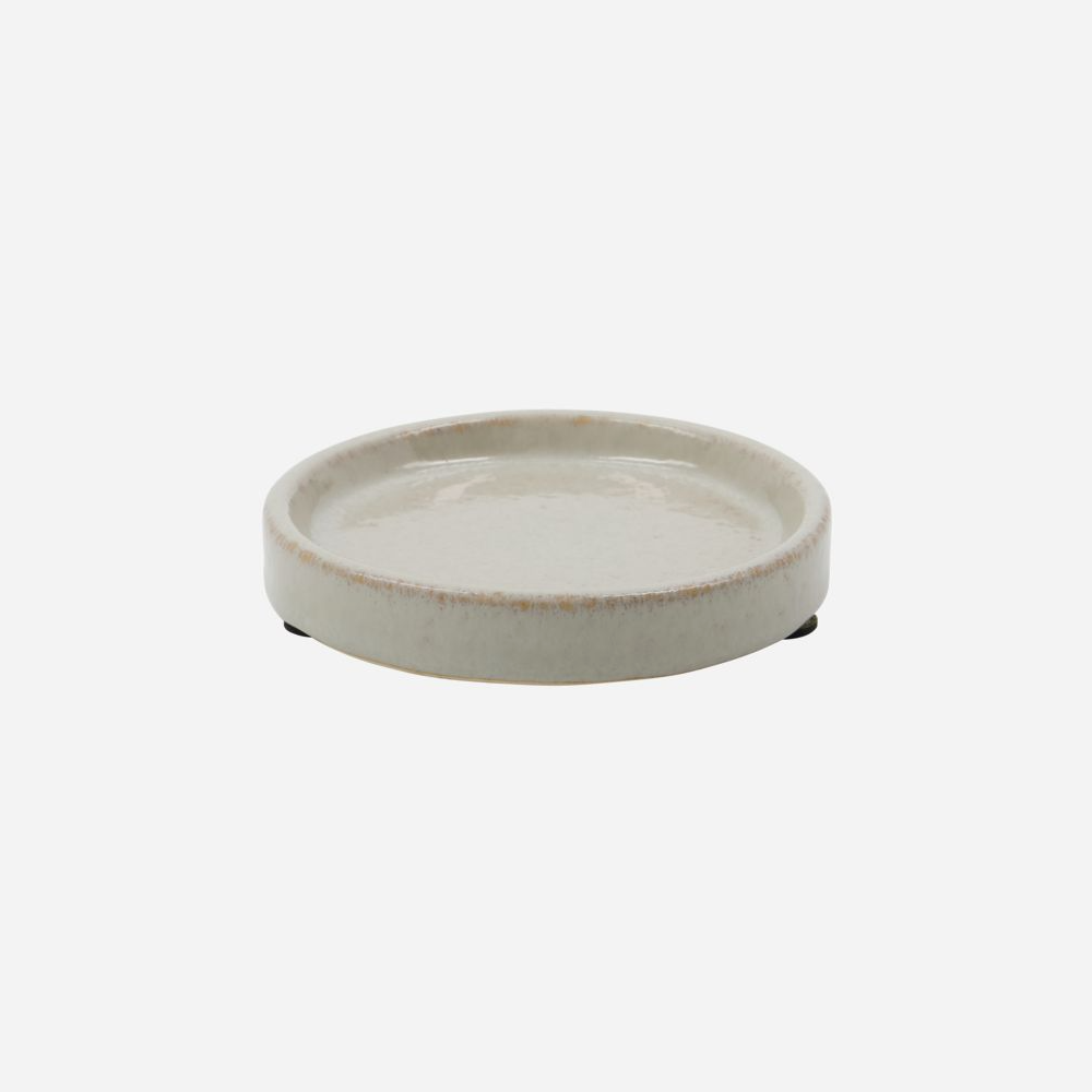 Shellish Grey Stoneware Soap Dish 12.5cm
