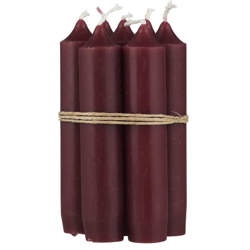 Short Dinner Candles - Rhododendron 11cm