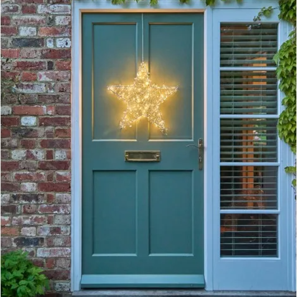 Silver Galaxy Star 50cm Mains Run LED