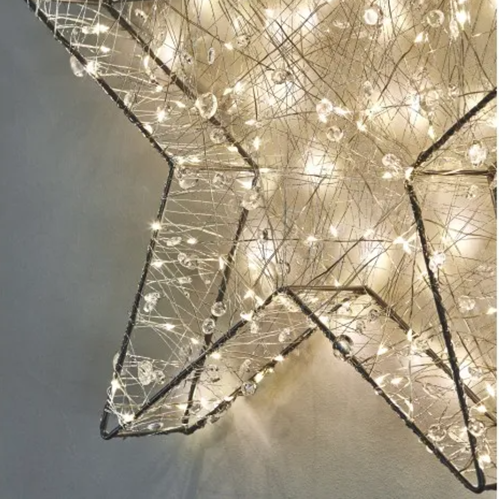 Silver Galaxy Star 50cm Mains Run LED