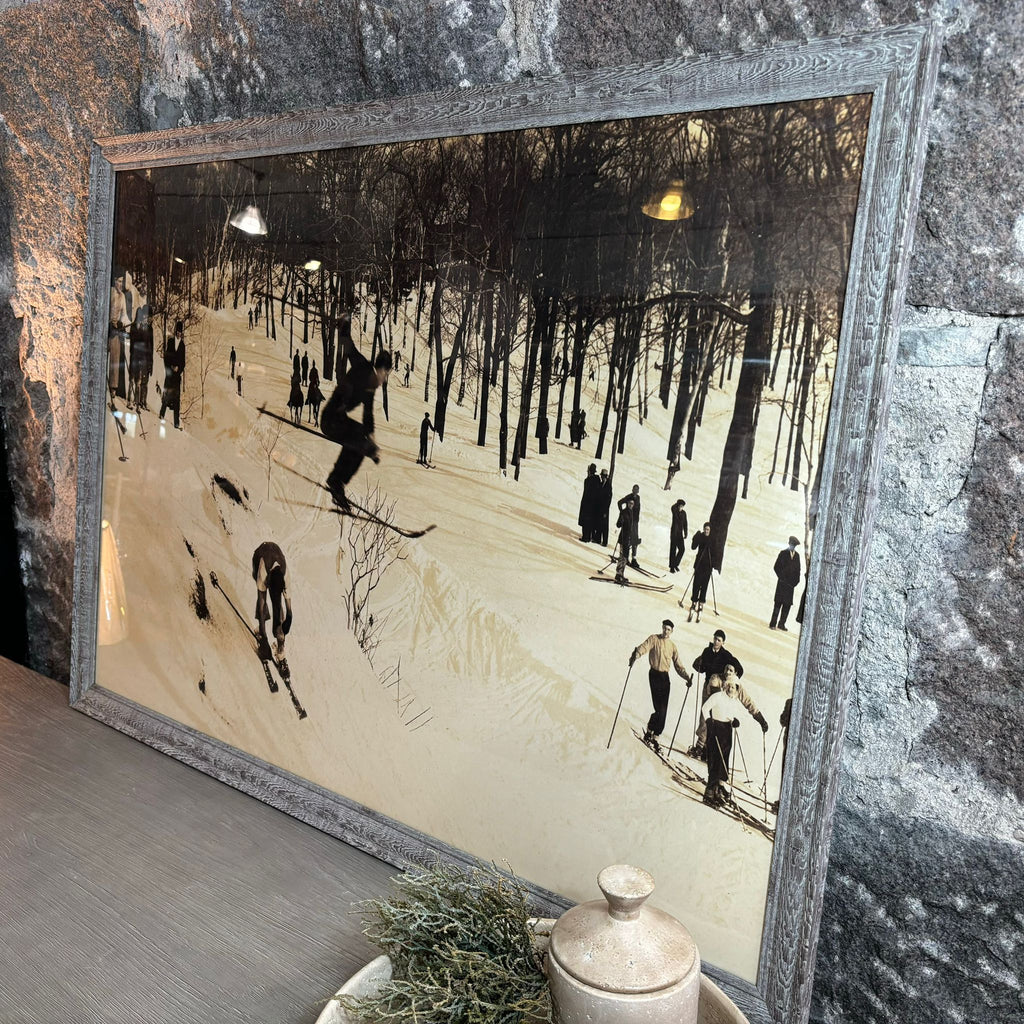 Skiing Print 107cm B