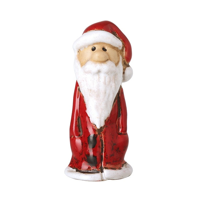 Slim Ceramic Santa 7cm