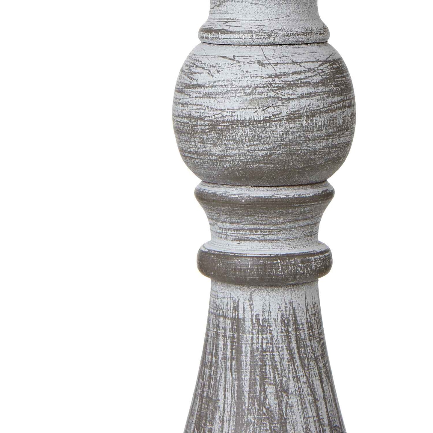 Small Column Table Lamp With Linen Shade 31cm
