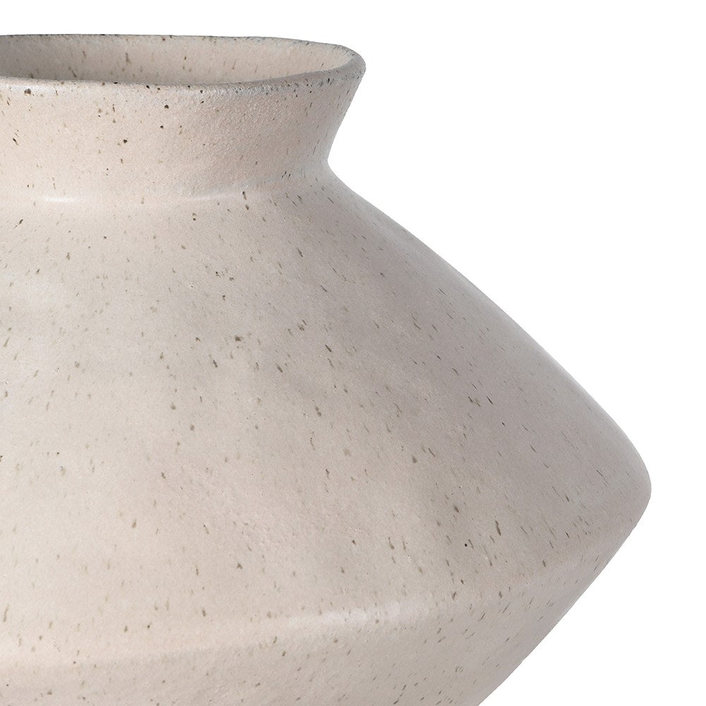 Small Mediterranean Squat Vase -3