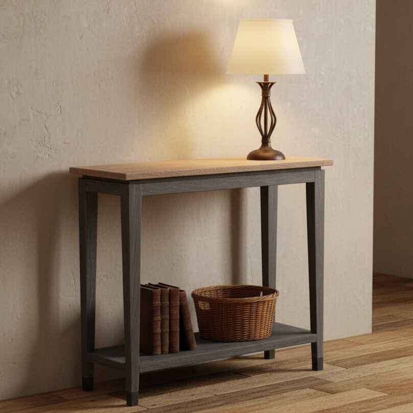 Small Oak Console 76cm | Annie Mo's