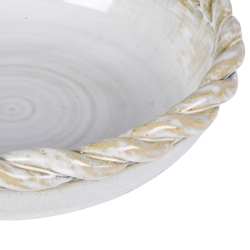 Small Slip Glaze Bowl 32cm