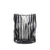 Smoked Grey Glass Wave Irregular shaped Vases - Size Choice