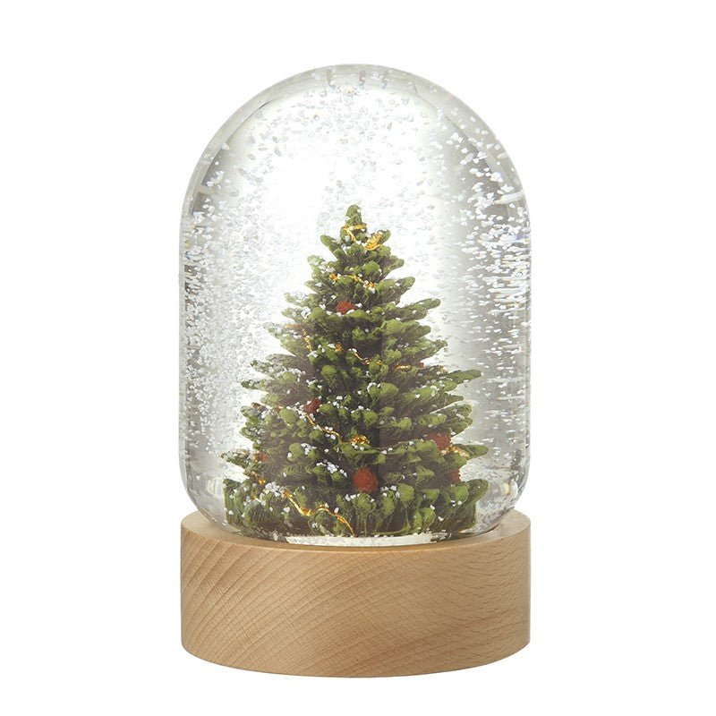 Snow Globe With Wooden Base 17cm | Annie Mo's