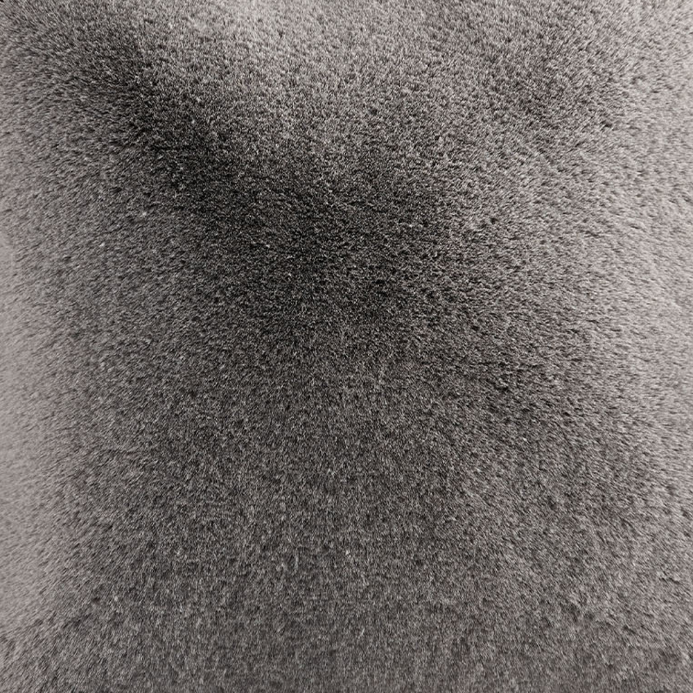 Soft Grey Faux Fur Cushions - Size Choice