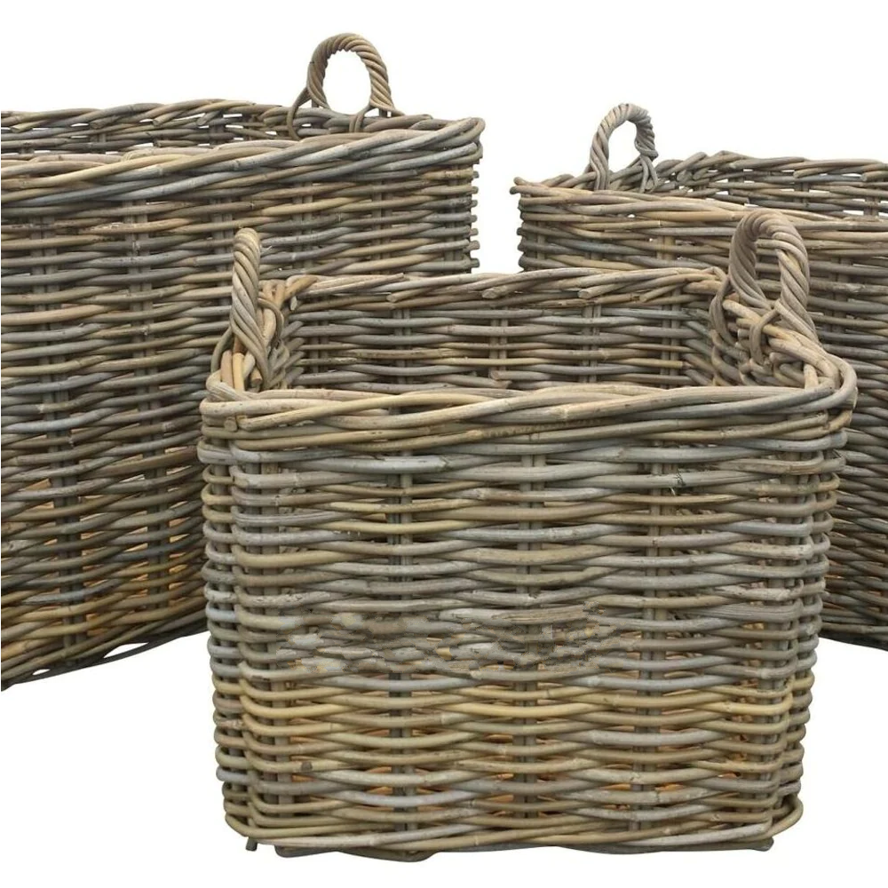 Square Baskets with Ear Handles - Size Choice