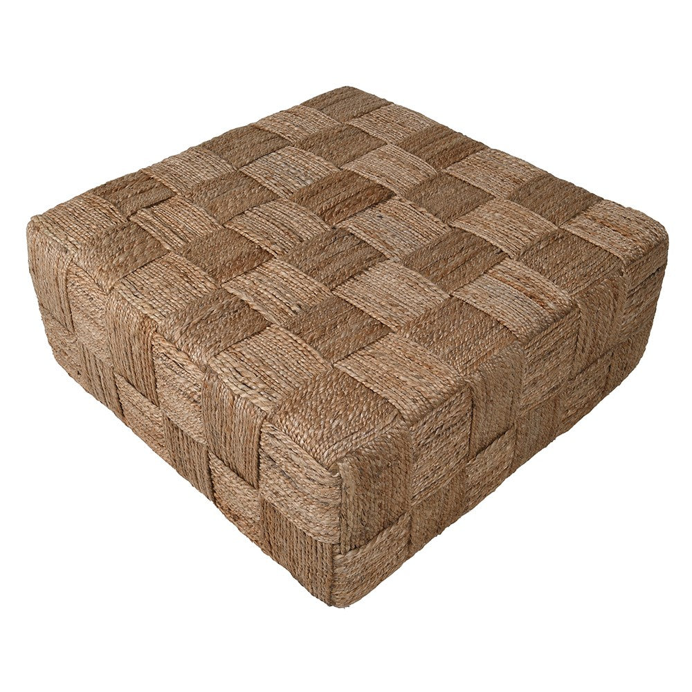 Square Jute Woven Coffee Table 90cm
