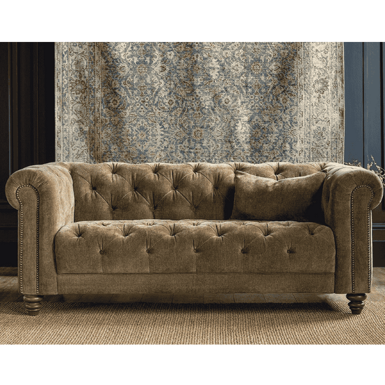 Stax Shallow Two Seat Fabric Sofa