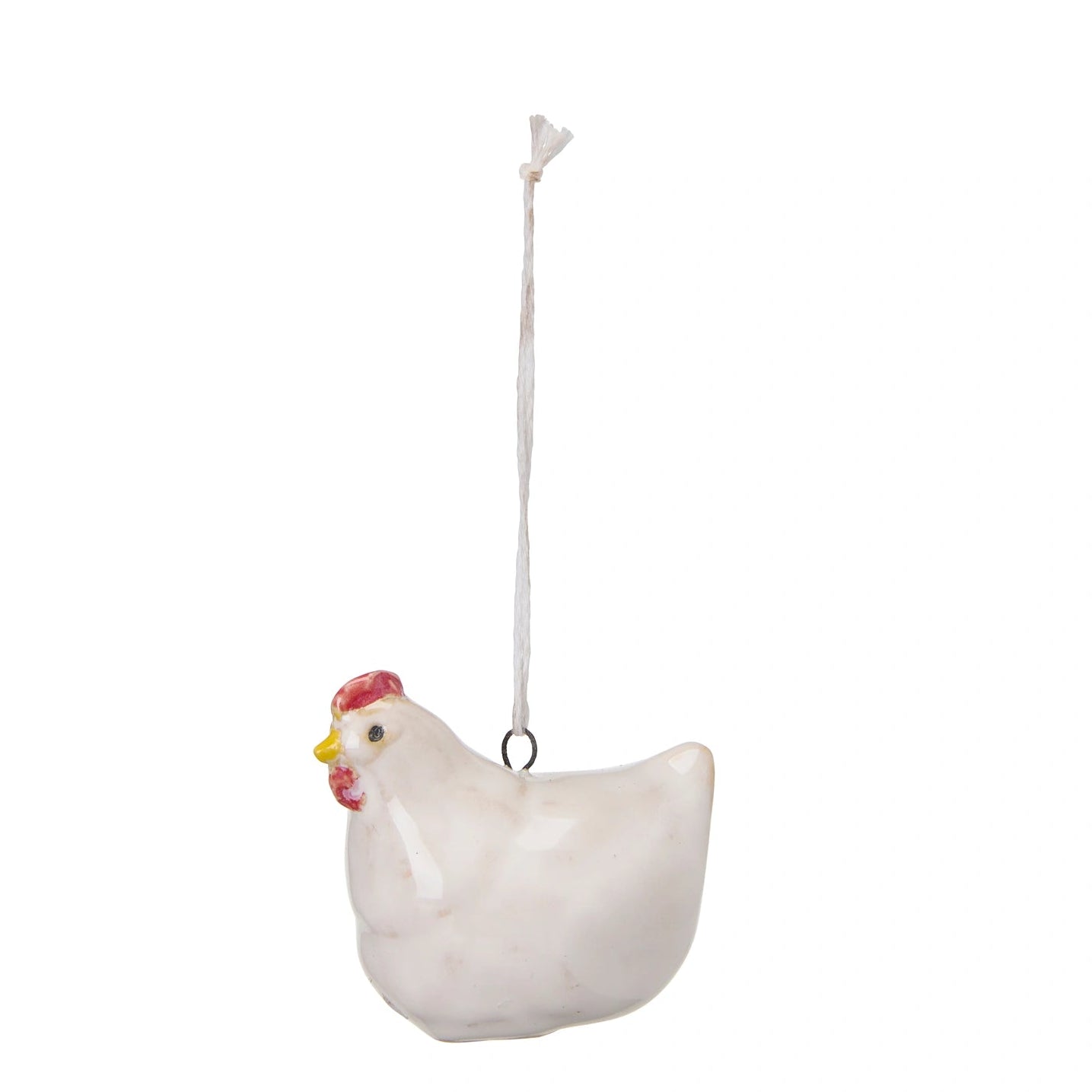 Stoneware Mix of Two Hanging Hen Easter Decor 6cm | Annie Mo'sC