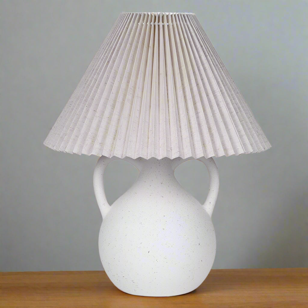 Stoneware Ear Lamp with Shade 47cmB